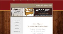 Desktop Screenshot of antik-furniture.de
